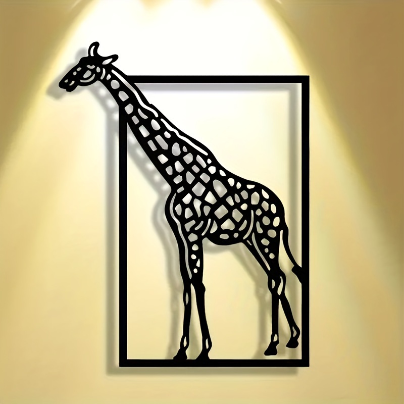 Art Craft Simple - Abstract giraffe metal wall art Halloween