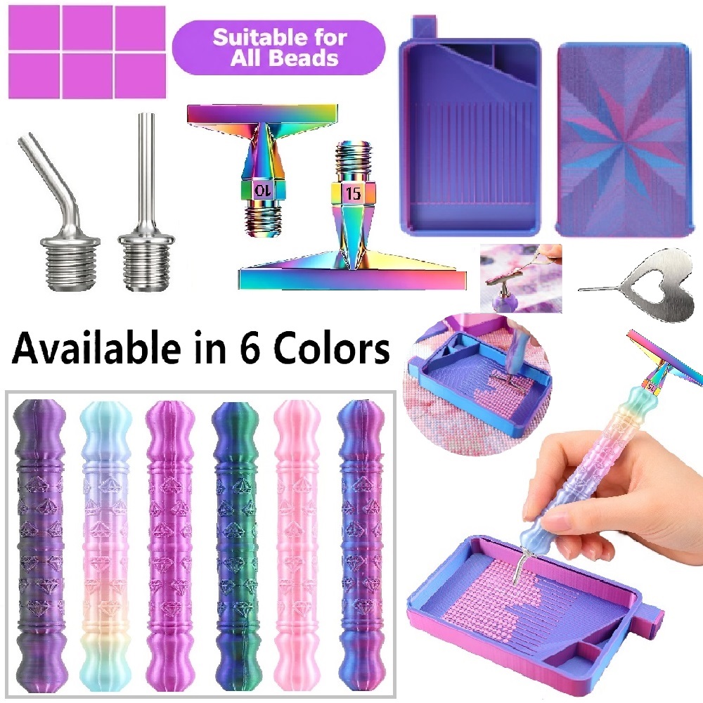Diamond Painting Kit - 3D Diamond Pattern Dotting Pen Tool