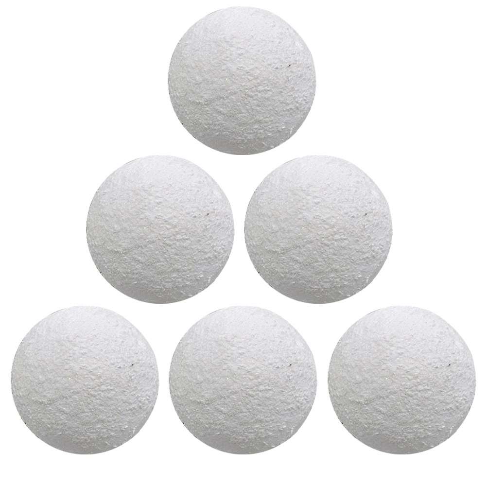 Art And Craft For Xmas - 6Pcs White Xmas Set Dense Craft