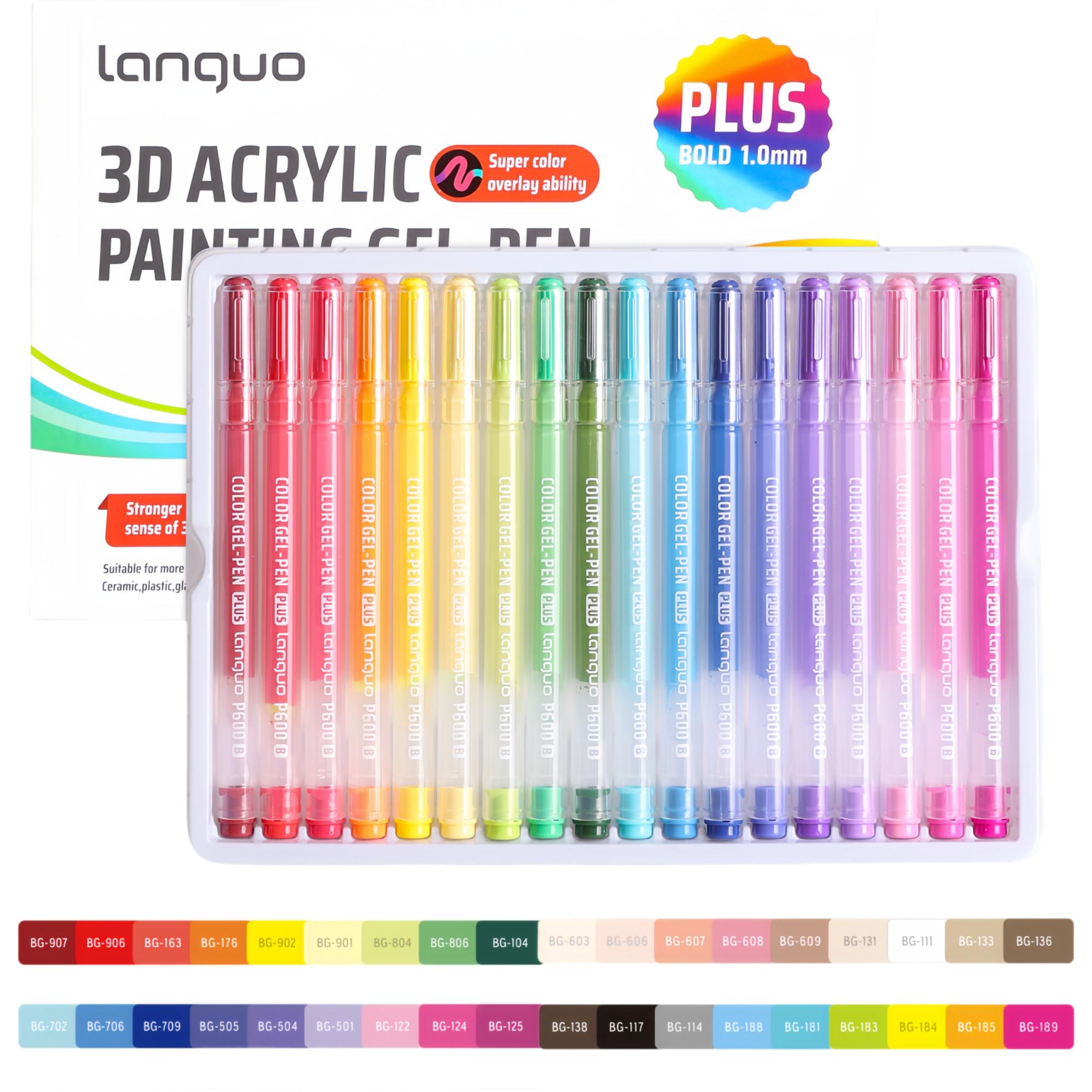 Illustration Marker Set - Languo 54-Color 3D Effect Acrylic Marker