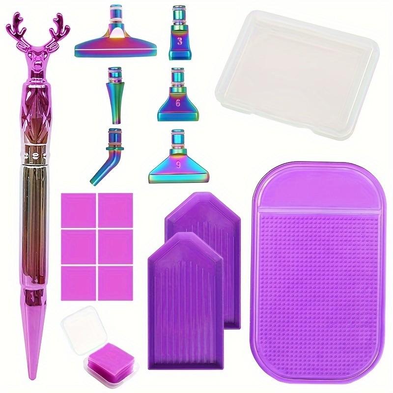 Diamond Painting Kit - Deer Antler-Shaped Rhinestone Pen with Metal