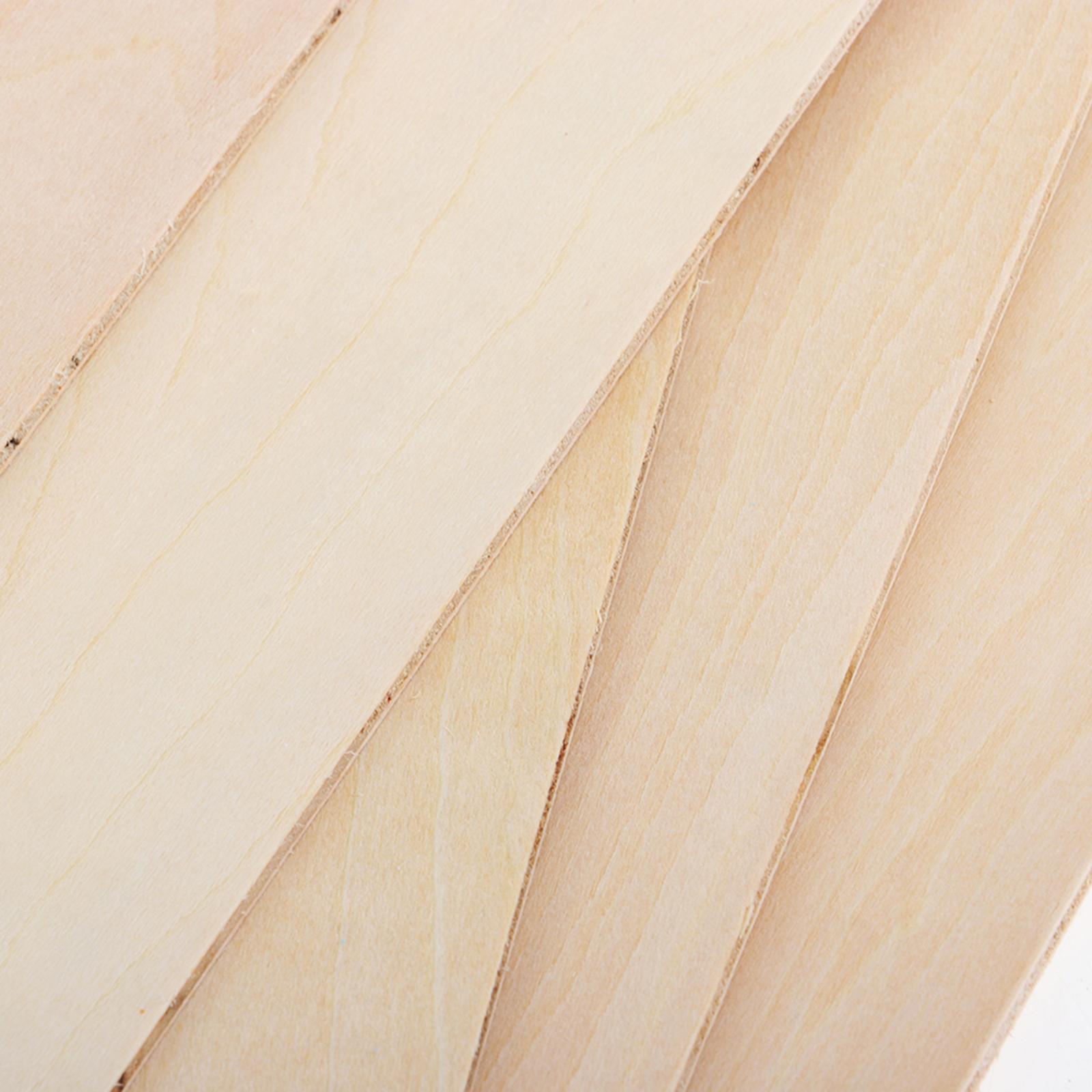 10Pcs Wood Sheets Unfinished B - Art Craft House Making 评论和价格