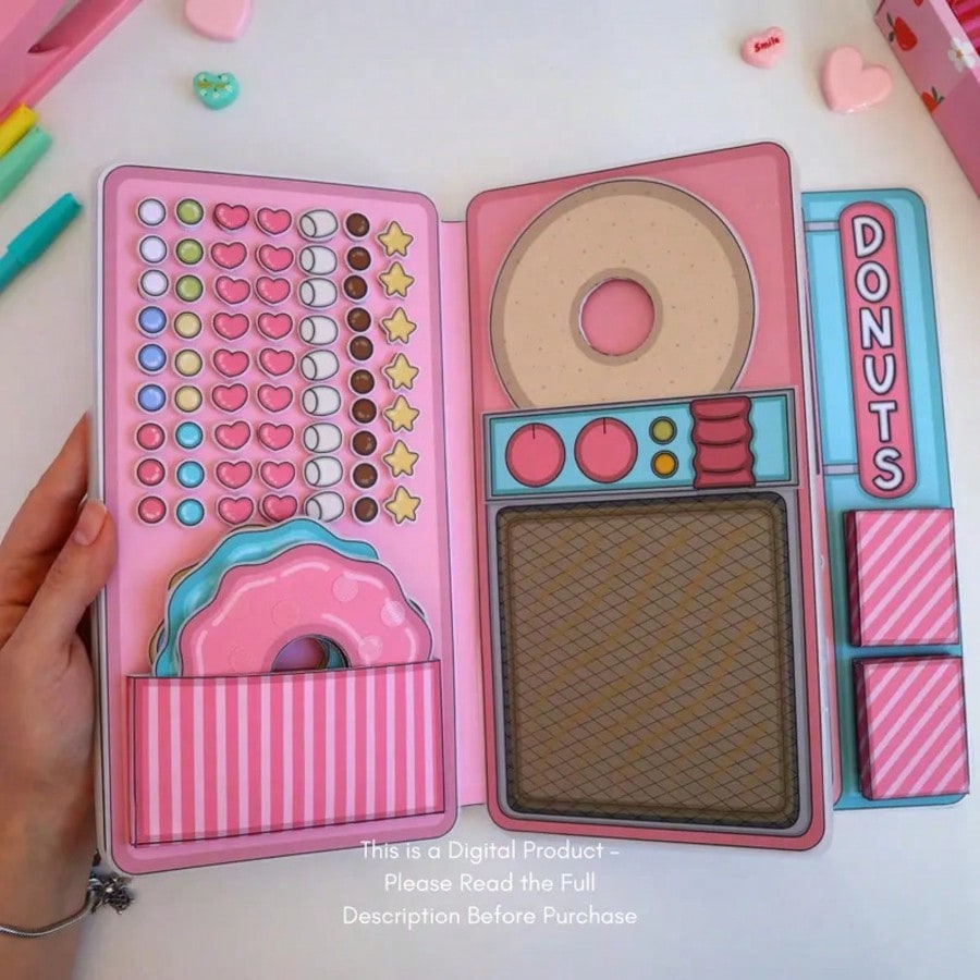 Donut Shop Pretend Play Kit, D - Art Craft Book 评论和价格