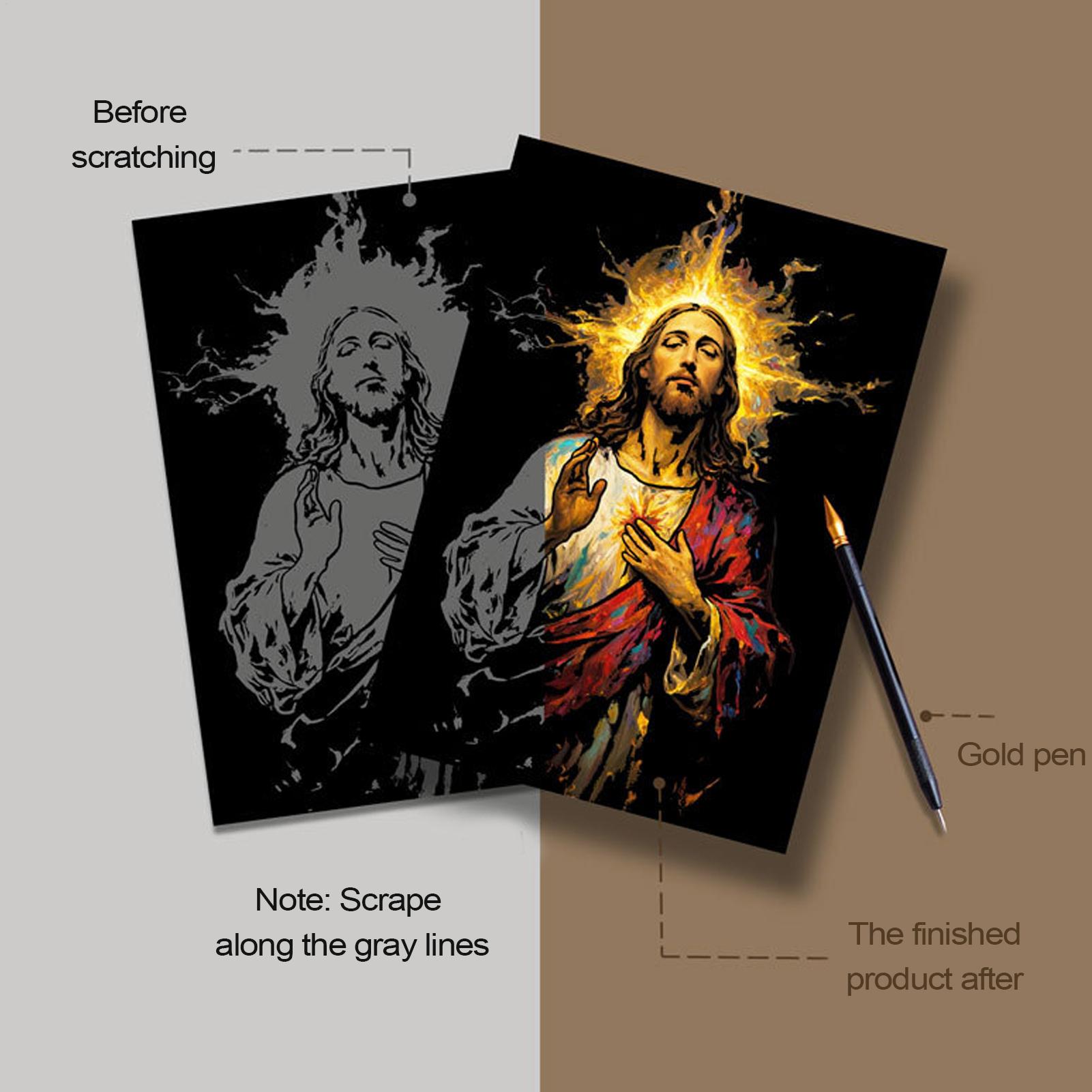 Scratch Book Jesus Scratch Pai - Art Craft Book 评论和价格