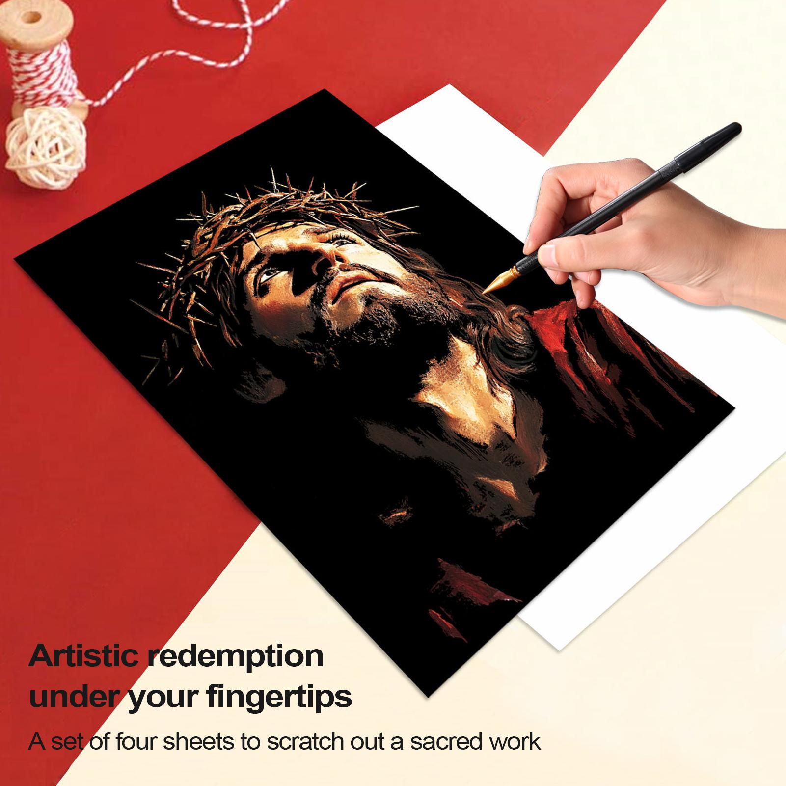 Scratch Book Jesus Scratch Pai - Art Craft Book 评论和价格