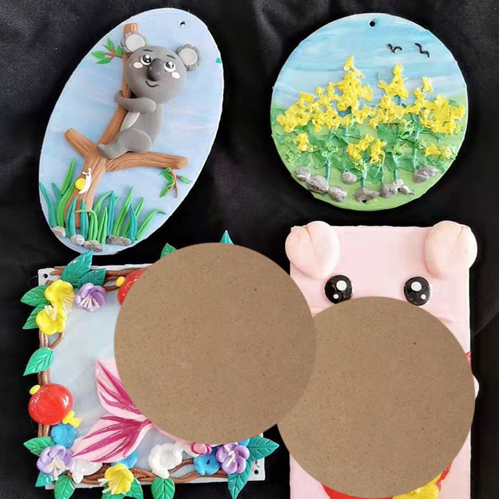 10Pcs Wooden Clay Board Smooth - Art Craft Idea 评论和价格