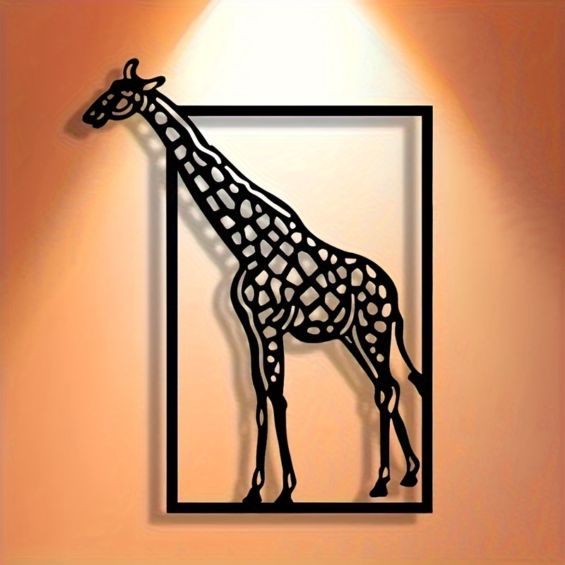 Abstract giraffe metal wall ar - Art Craft Simple 评论和价格