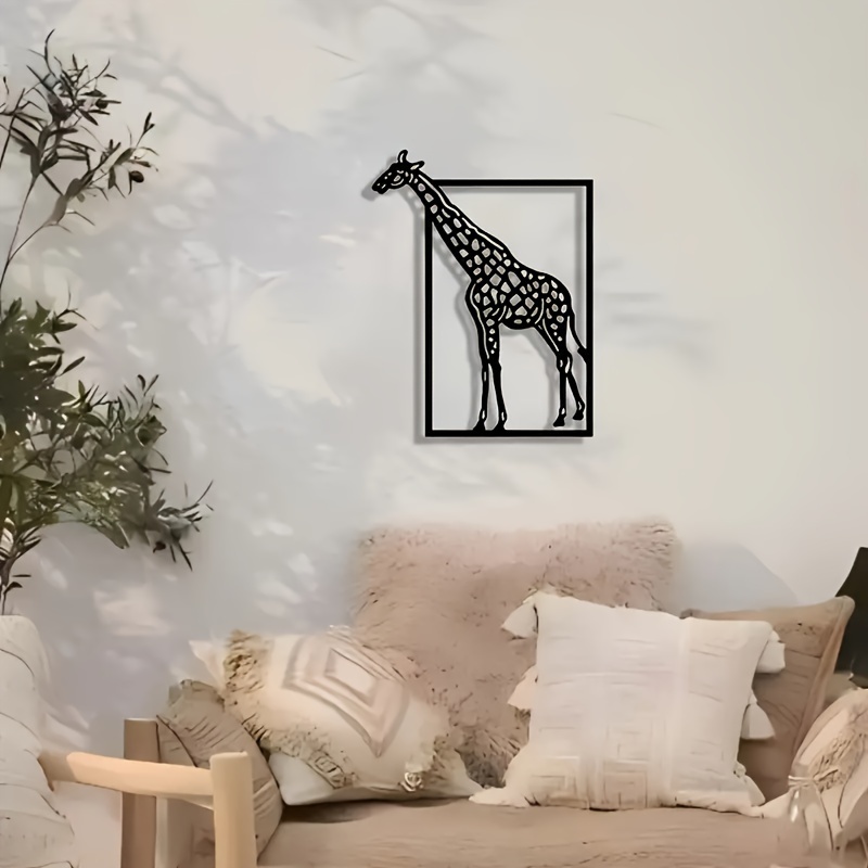 Abstract giraffe metal wall ar - Art Craft Simple 评论和价格