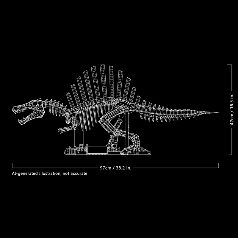 2246pcs MOC Dinosaurs Spinosau - Art Craft Dinosaurs 评论和价格