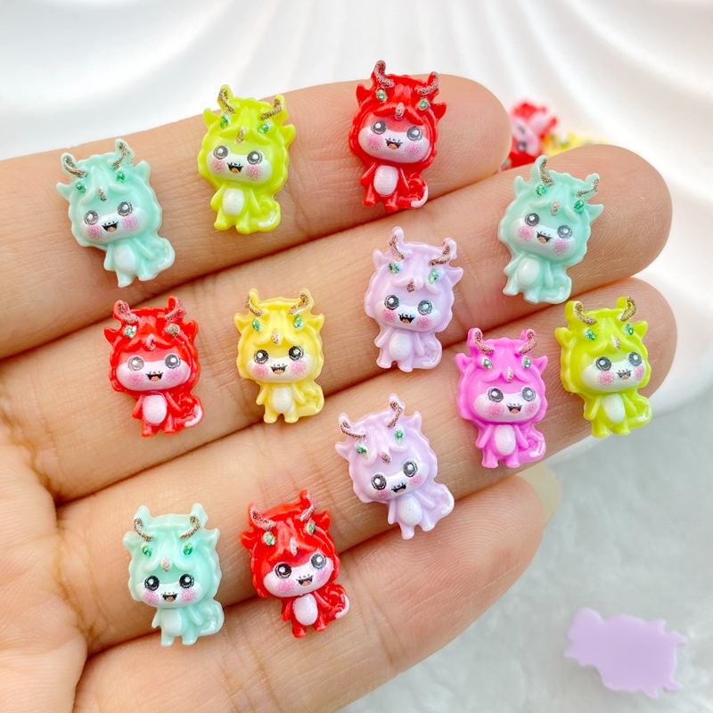 50Pcs New Mixed Nail Art Resin - Art Craft Dinosaurs 评论和价格