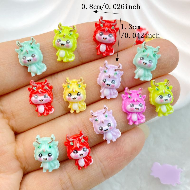 50Pcs New Mixed Nail Art Resin - Art Craft Dinosaurs 评论和价格