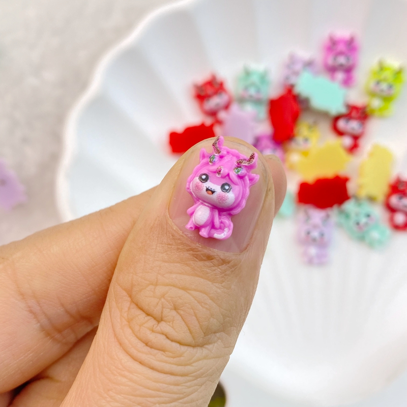 50Pcs New Mixed Nail Art Resin - Art Craft Dinosaurs 评论和价格