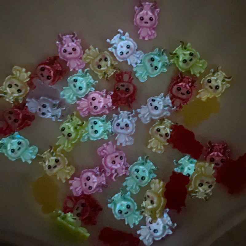 50Pcs New Mixed Nail Art Resin - Art Craft Dinosaurs 评论和价格
