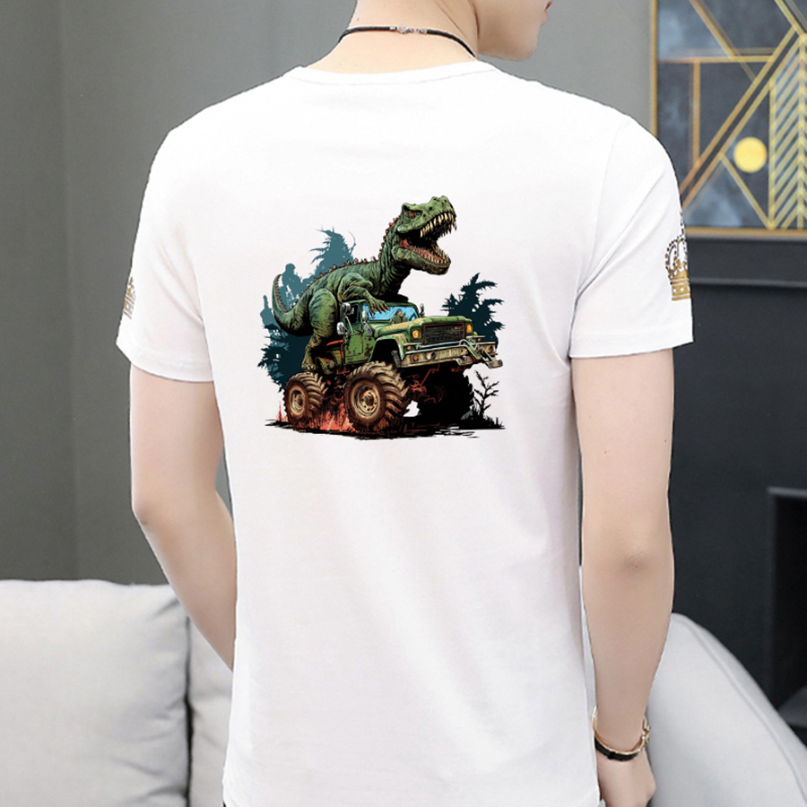 Big Truck Dinosaur Iron On Pat - Art Craft Dinosaurs 评论和价格