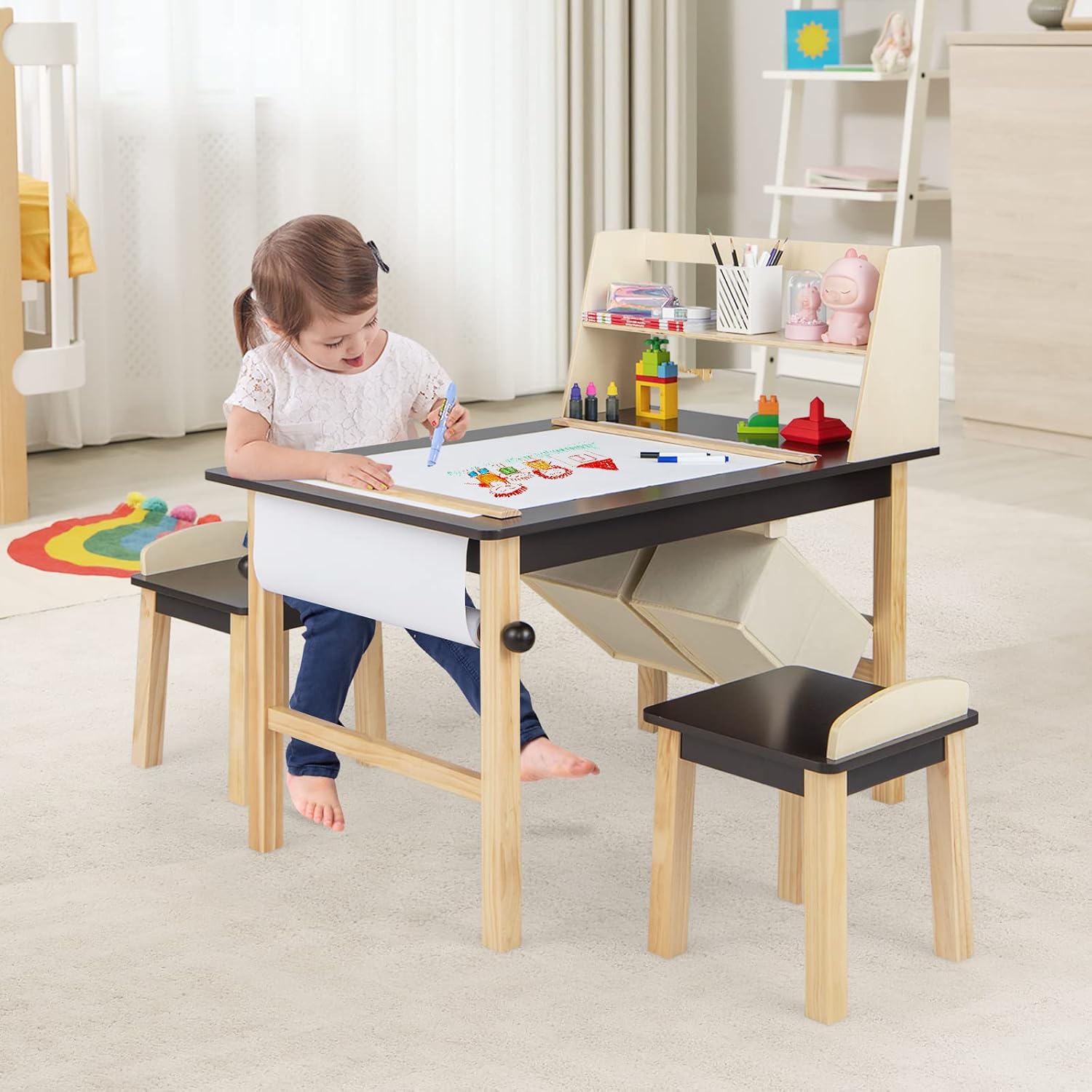 Kids Art Table and Chair Set,  - Art Craft Toddlers 评论和价格