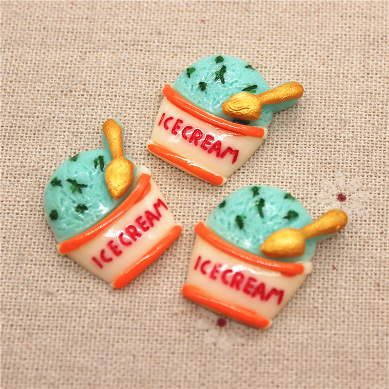 10pcs Mix Colors Kawaii Resin  - Art Craft Ice Cream 评论和价格