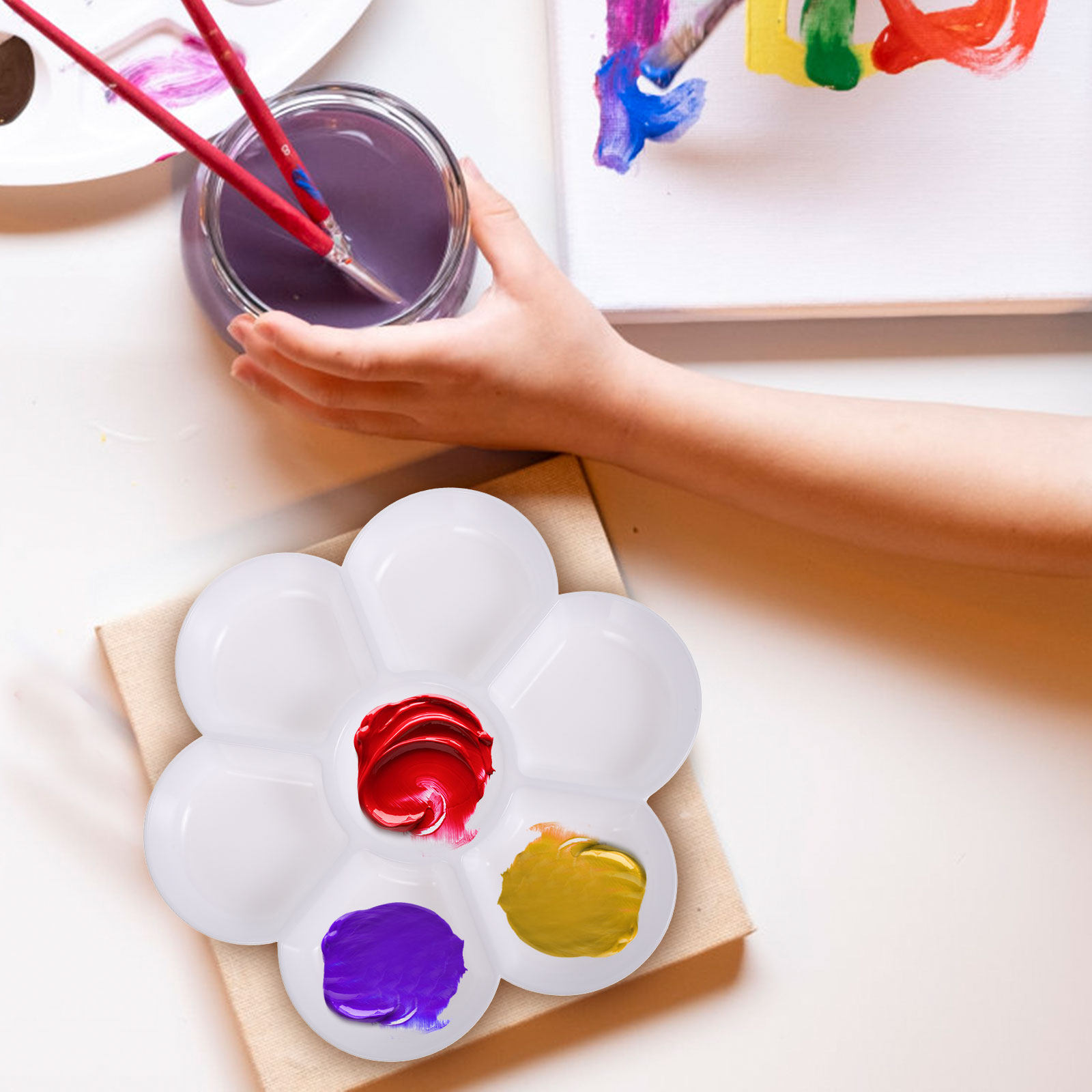 4Pcs Delicate Non Peel Paint M - Art Craft Blend 评论和价格