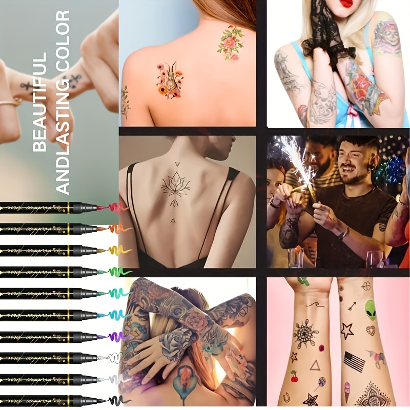 Temporary Tattoo Marker Set 10 - Illustration Marker Set 评论和价格