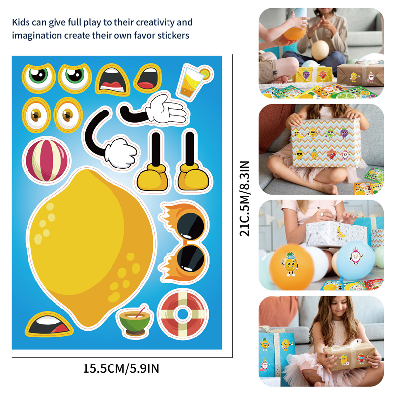 6-24sheet Make Your Own Fruit  - Art Craft For Toddlers 评论和价格