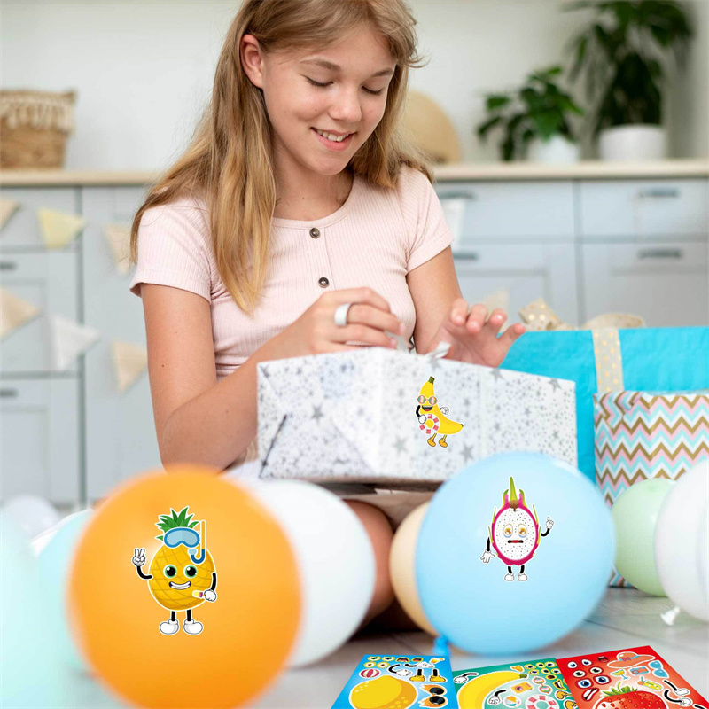 6-24sheet Make Your Own Fruit  - Art Craft For Toddlers 评论和价格