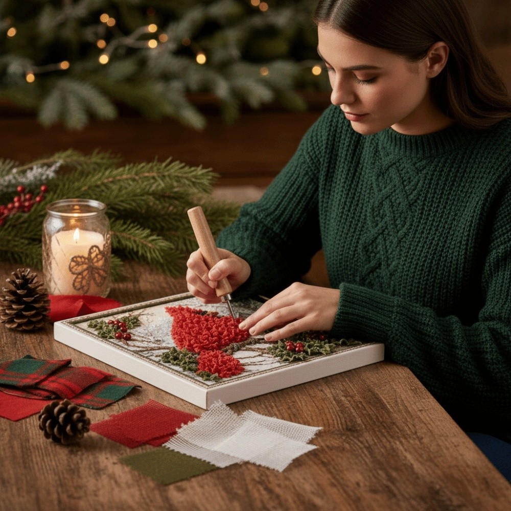 No Sewing Christmas Poke Art E - Art And Craft For Xmas 评论和价格