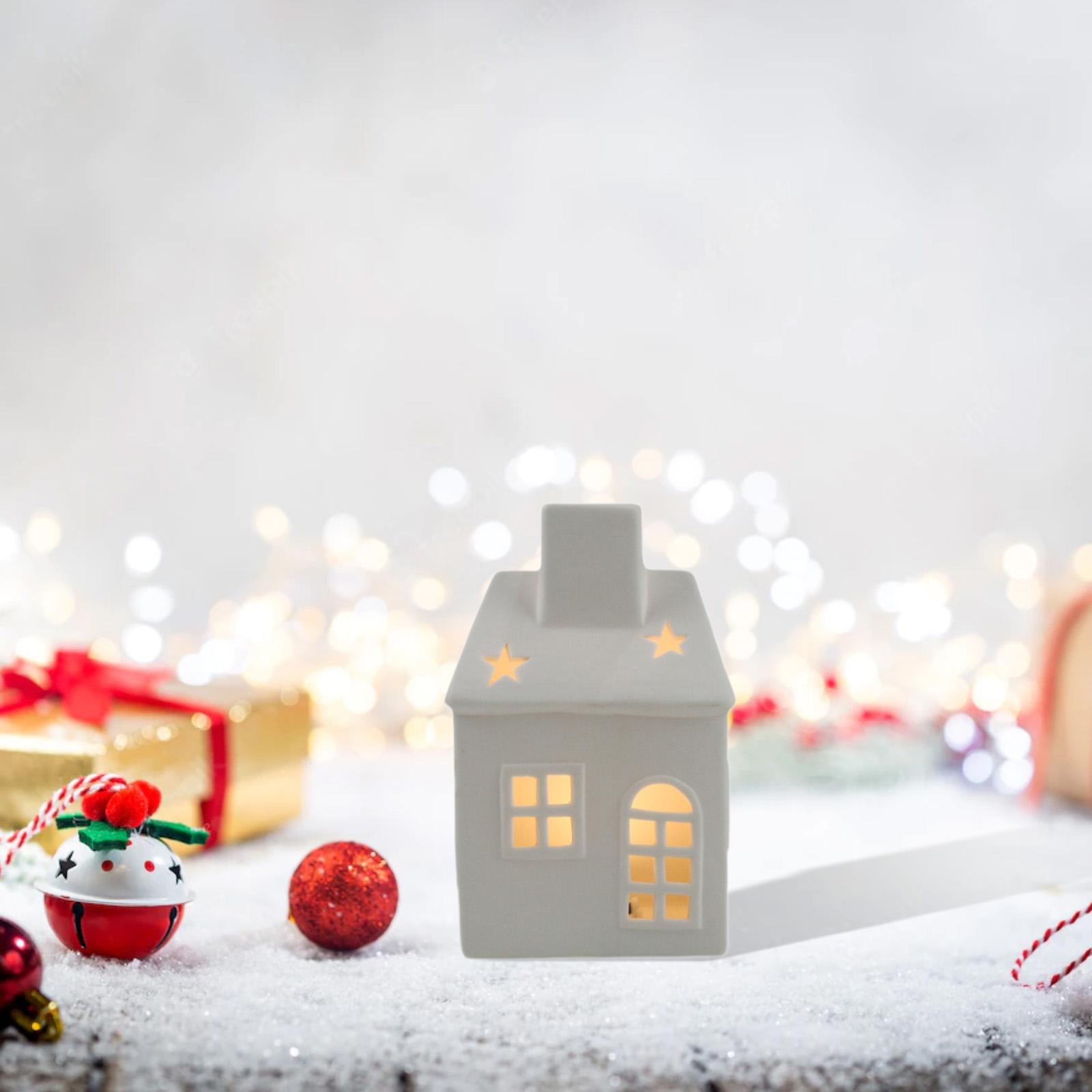Ceramic Xmas House Bedroom Tab - Art And Craft For Xmas 评论和价格