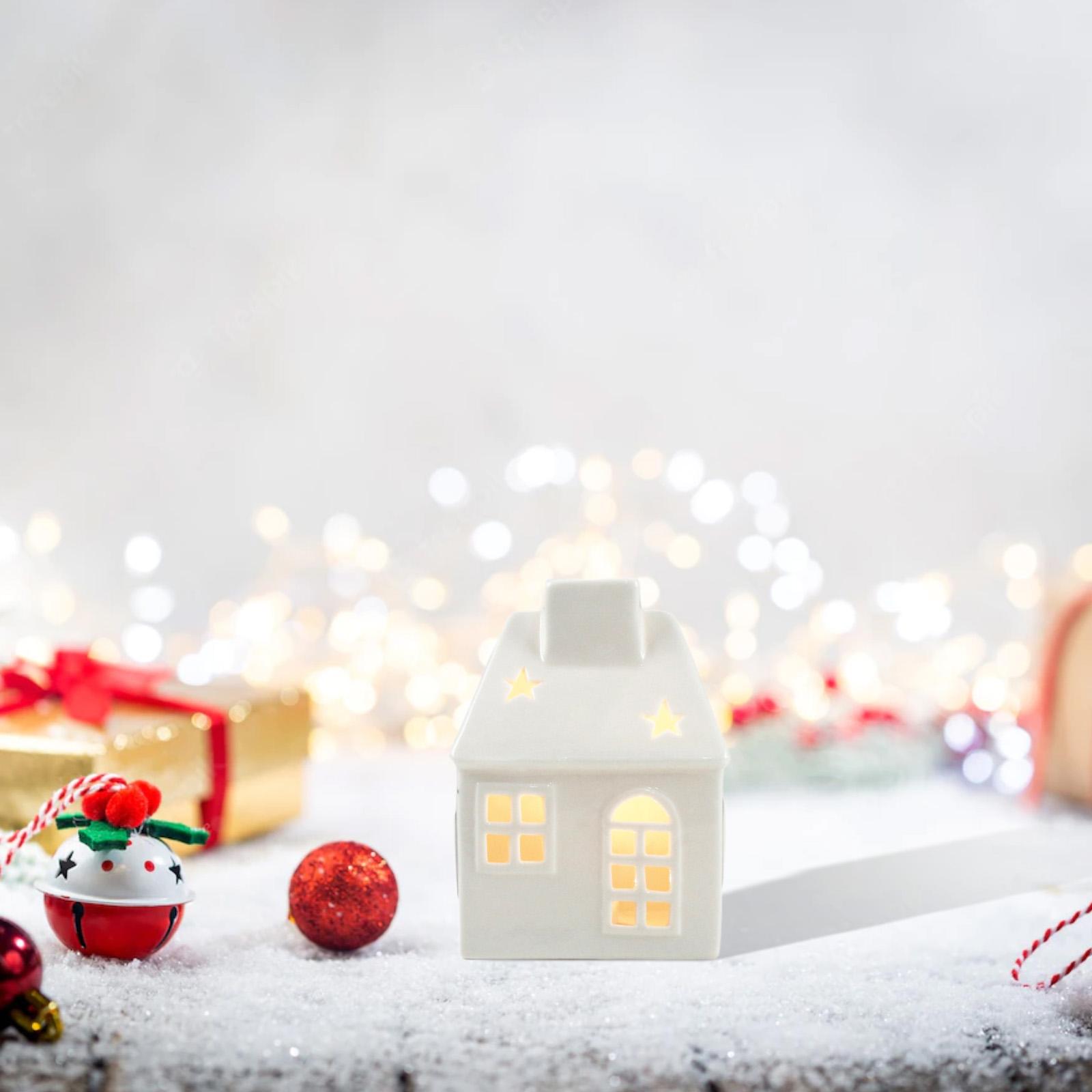 Ceramic Xmas House Bedroom Tab - Art And Craft For Xmas 评论和价格