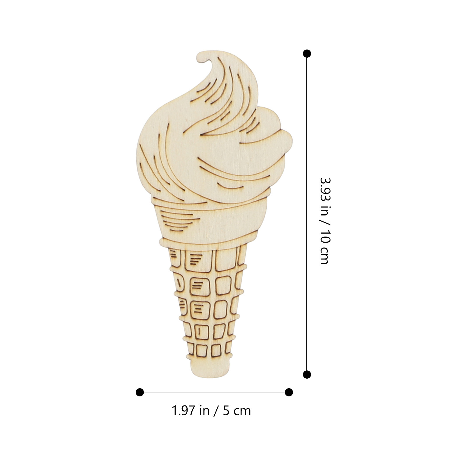 70Pcs Wooden Ice Cream Wooden  - Art Craft Ice Cream 评论和价格