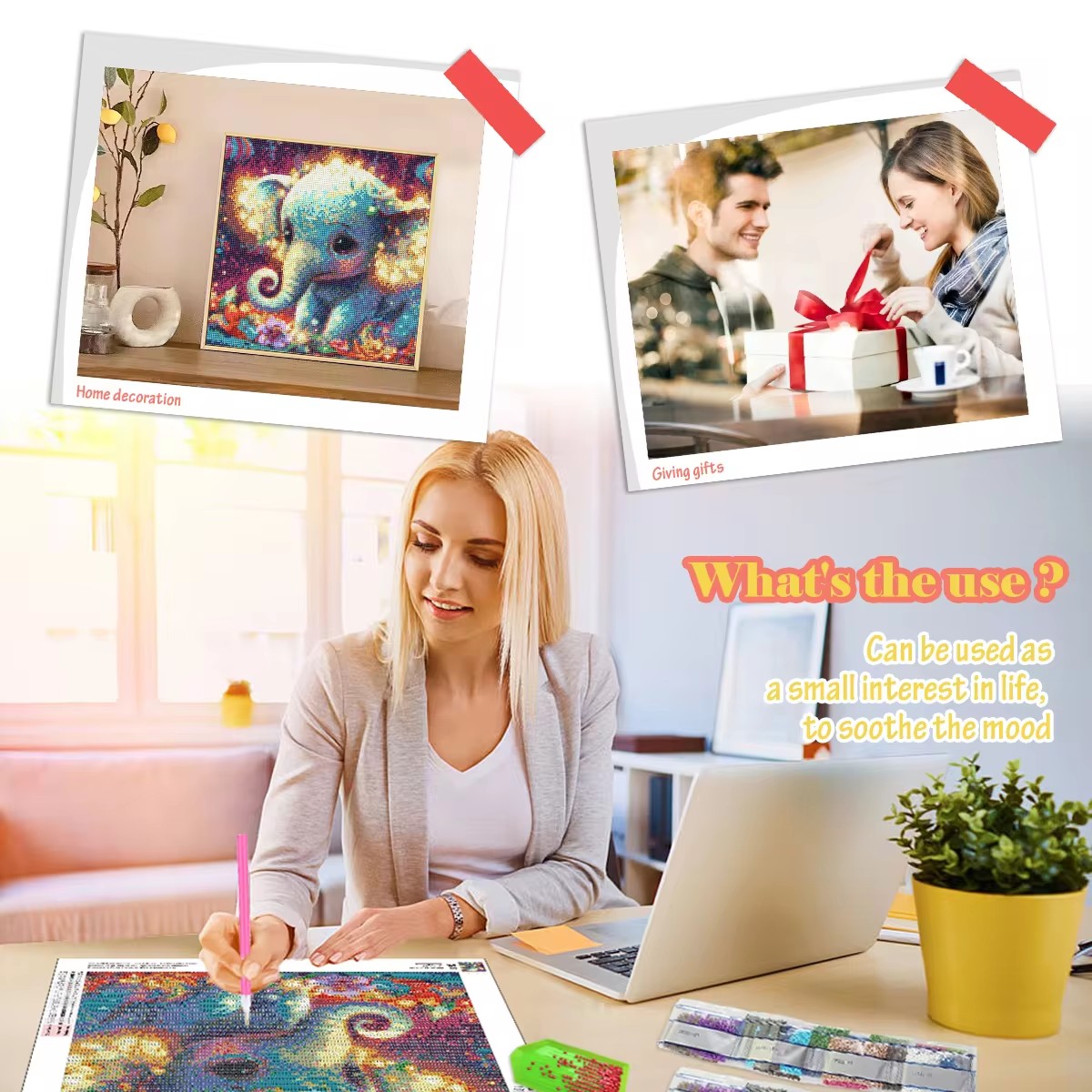 GATYZTORY Diamond Painting Kit - Art Craft Dinosaurs 评论和价格
