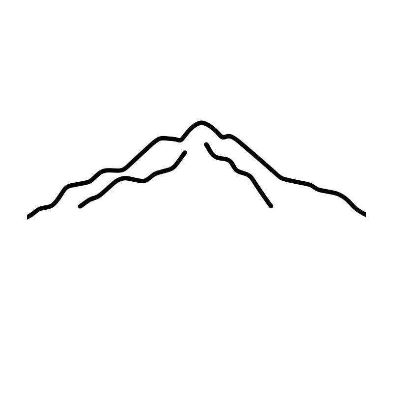 Minimal Mountain Line Art Heat - Art Craft Online 评论和价格