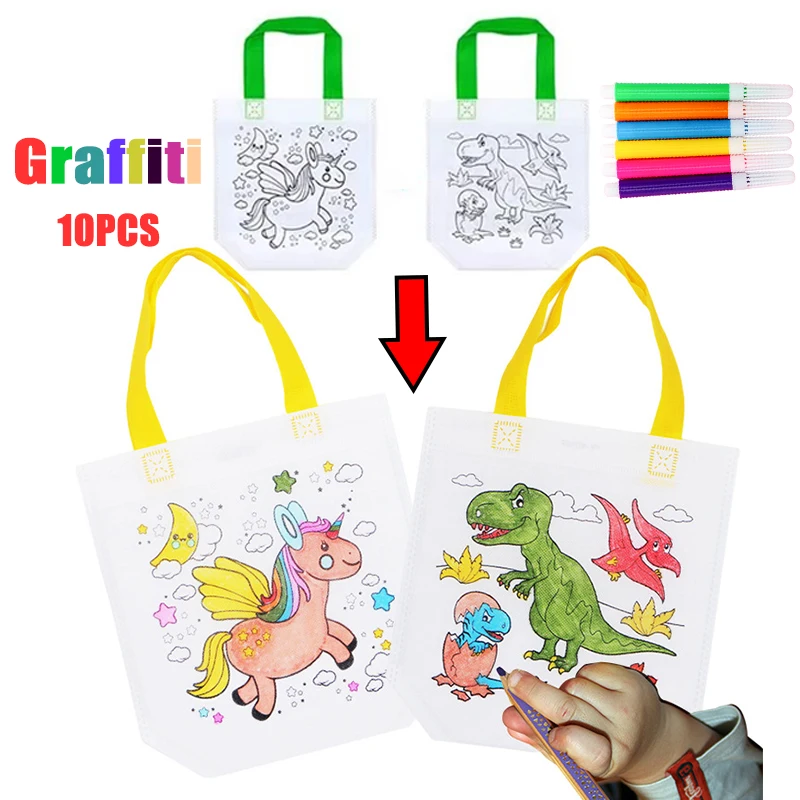 1-10pcs Sets DIY Graffiti Bag  - Illustration Marker Set 评论和价格