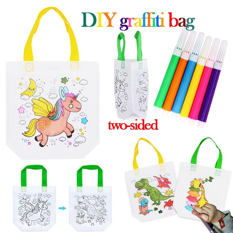 1-10pcs Sets DIY Graffiti Bag  - Illustration Marker Set 评论和价格