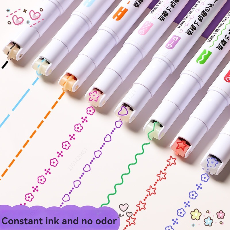 6-24Pcs/Set Flower Line Shape  - Illustration Marker Set 评论和价格