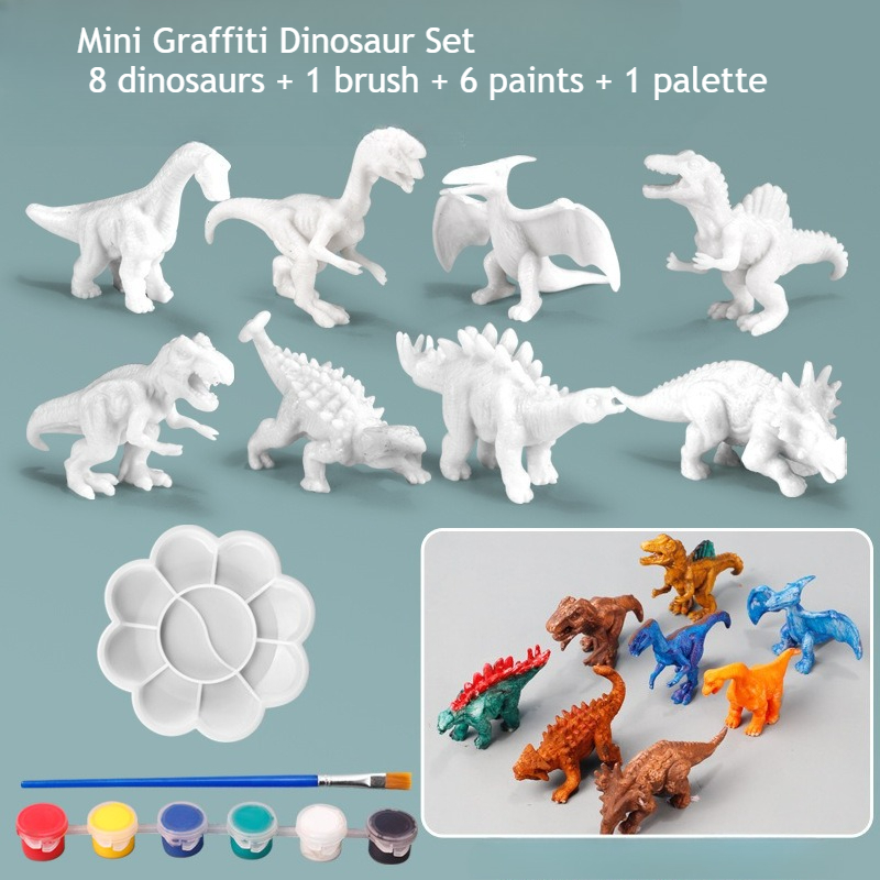 Paint Your Own Dinosaur Kit 8  - Art Craft Dinosaurs 评论和价格