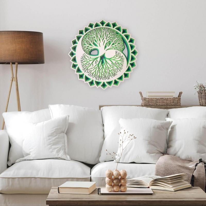 Wood Wall Art With Trees Art D - Art Craft Meaning 评论和价格
