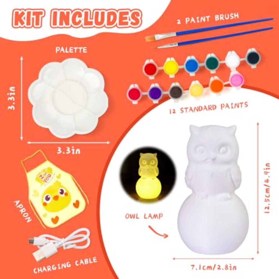 Paint Your Own Lamp Kit, Arts  - Light Art And Craft 评论和价格