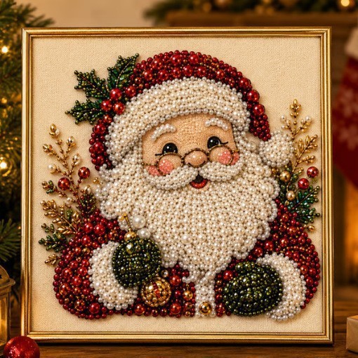 Christmas 3D Pearl Art DIY Kit - Art And Craft For Xmas 评论和价格
