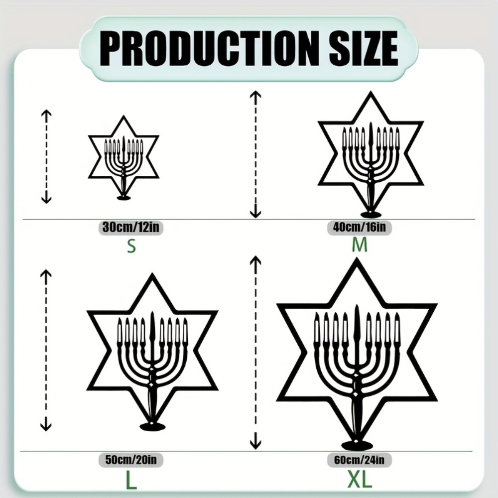 CIFBUY Metal Wall Art Menorah  - Art & Craft Paper Ideas For Kids 评论和价格
