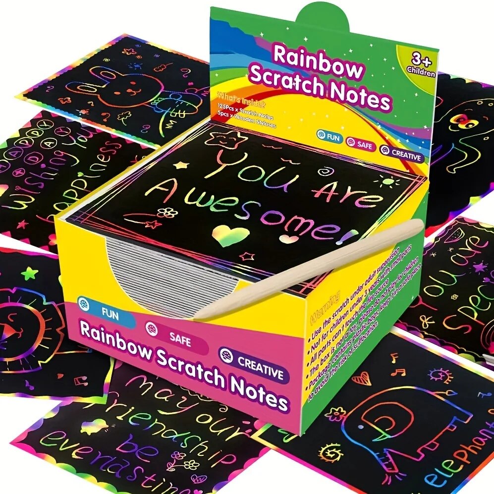 Many Creative Scratch Art Card - Art Craft For Toddlers 评论和价格