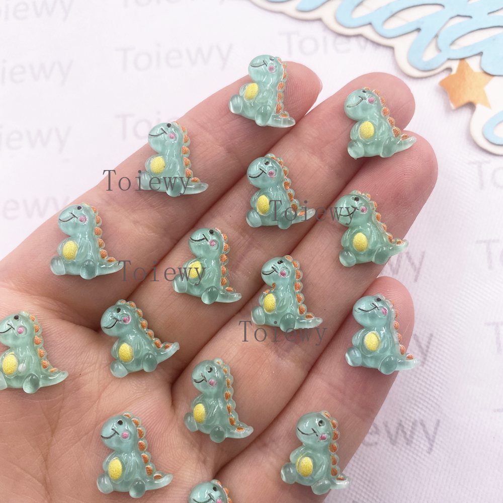 50pcs Mixed Resin Colorful Gli - Art Craft Dinosaurs 评论和价格