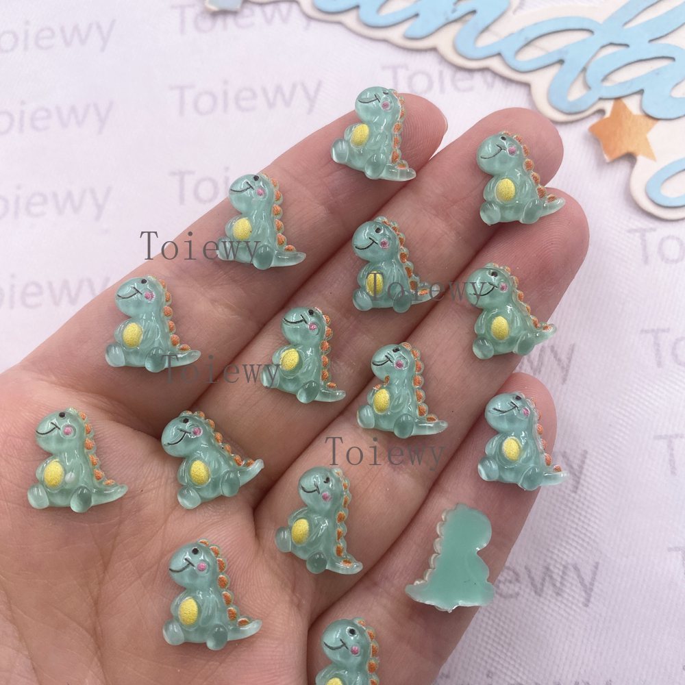 50pcs Mixed Resin Colorful Gli - Art Craft Dinosaurs 评论和价格
