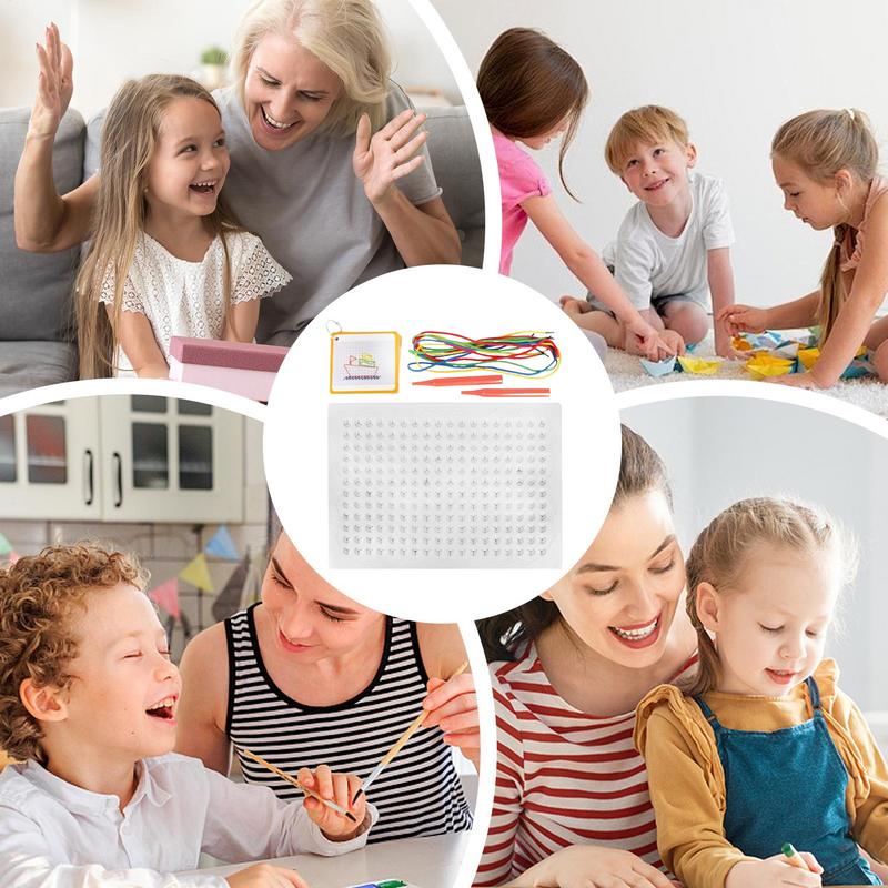 Thread Board For Kids Colorful - Art Craft Toddlers 评论和价格