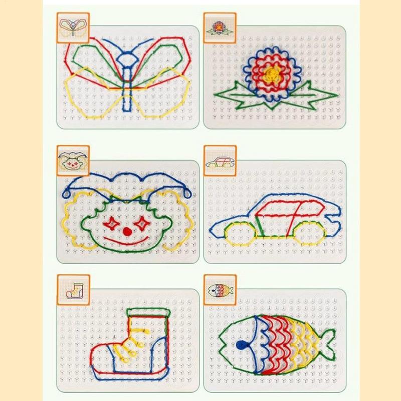 Thread Board For Kids Colorful - Art Craft Toddlers 评论和价格