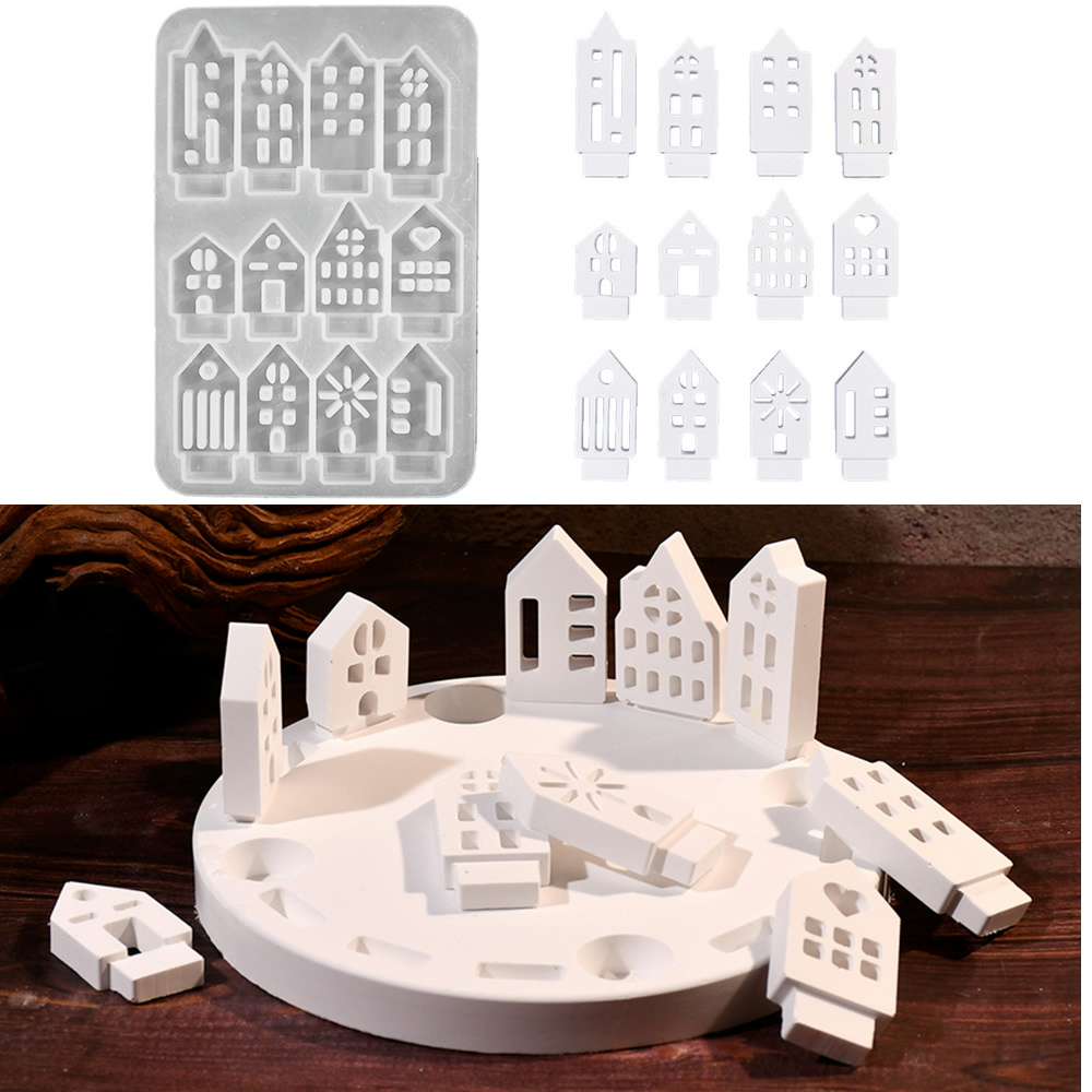 Hollow Small House Candle Hold - Art Craft House Making 评论和价格