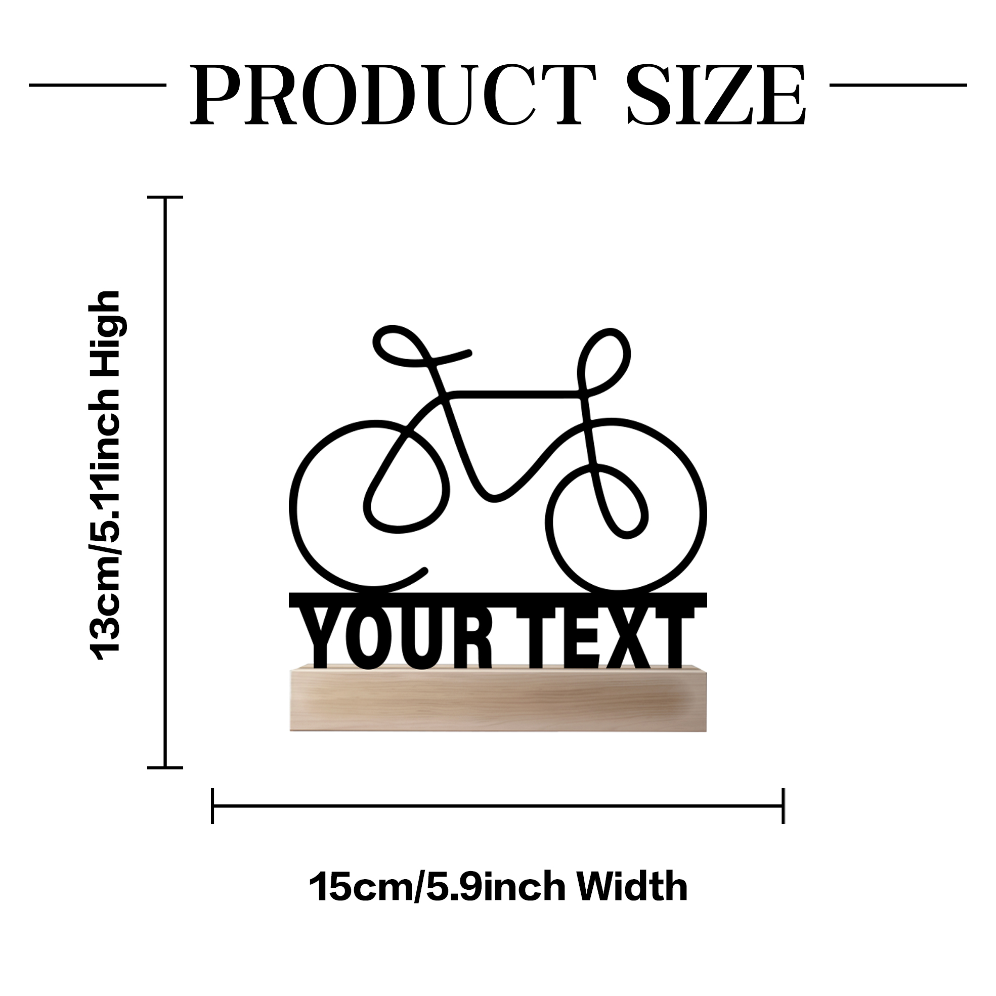 1pc Simple bicycle bike Custom - Art Craft Simple 评论和价格