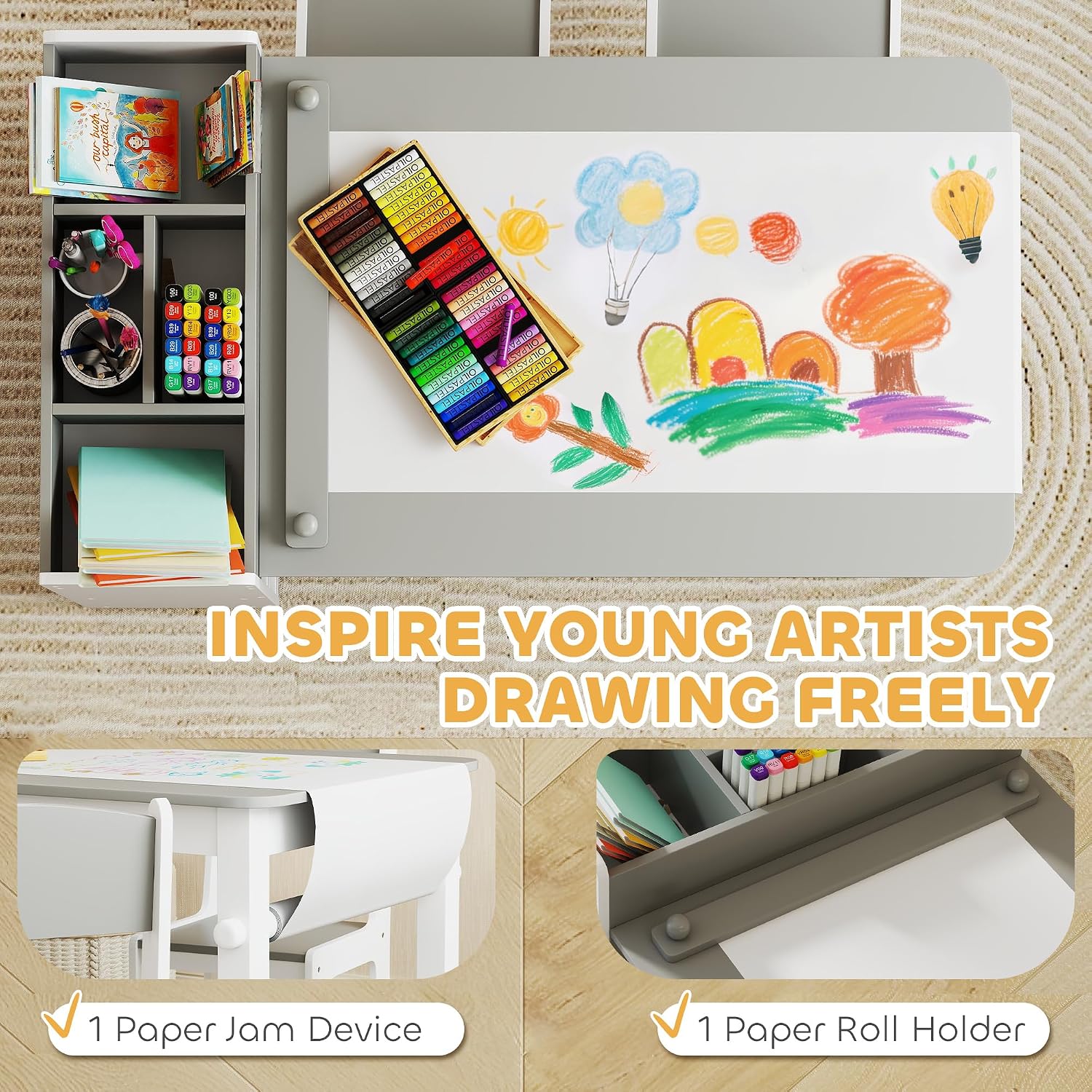 Kids Art Table & Easel Chair S - Art Craft Toddlers 评论和价格