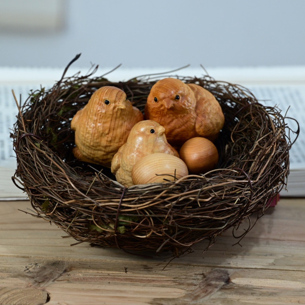1Set Small Chick Sculpture Nat - Art Craft Idea 评论和价格