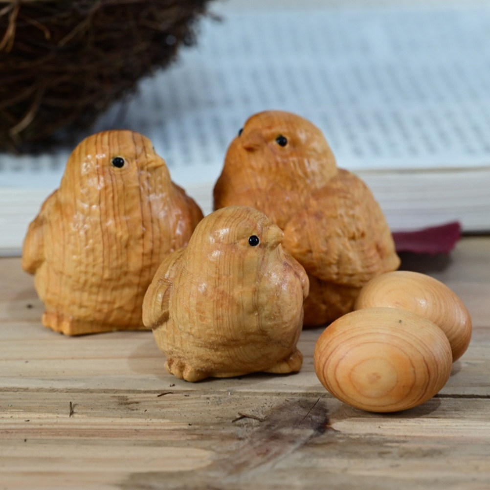 1Set Small Chick Sculpture Nat - Art Craft Idea 评论和价格