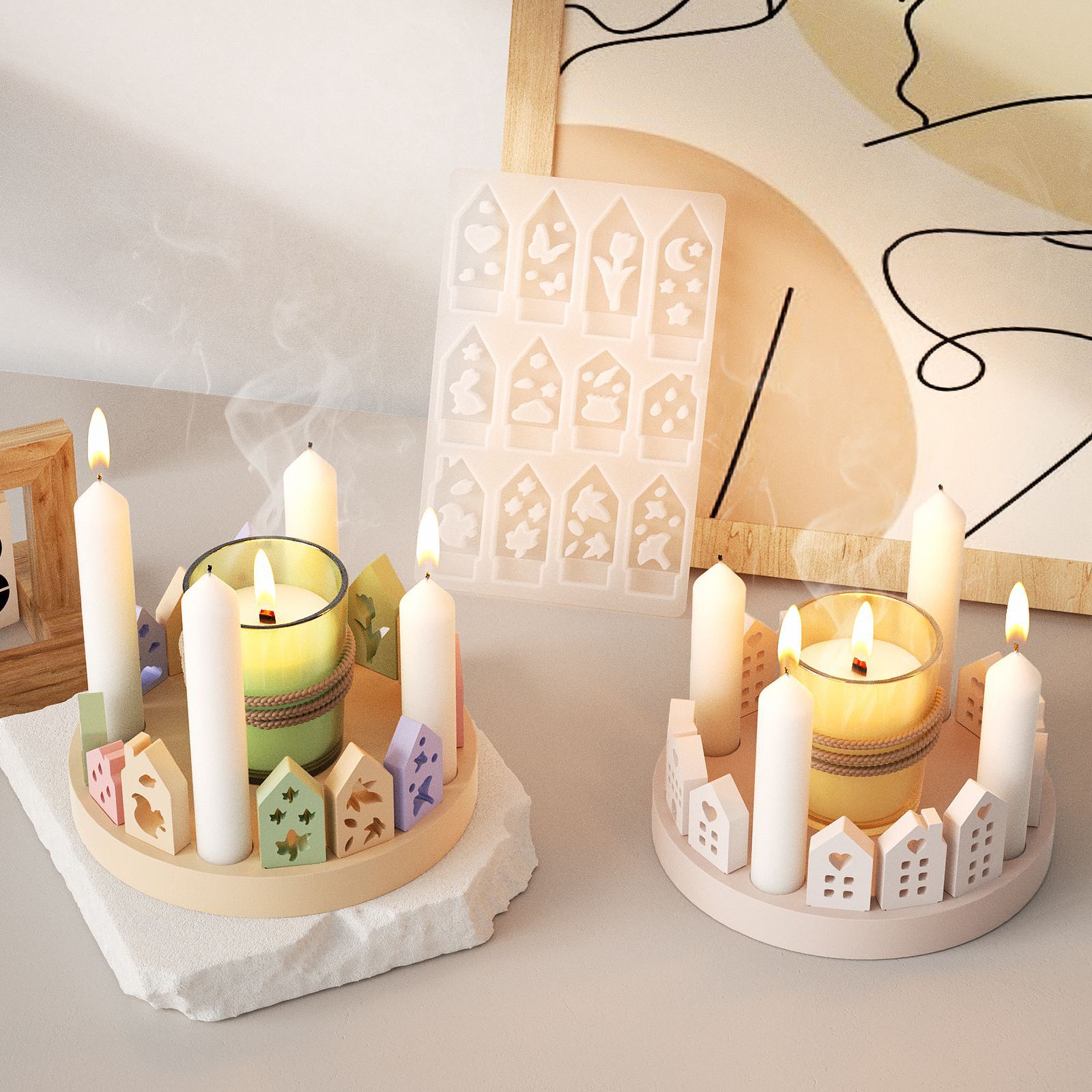 Hollow House Rabbit Candle Hol - Art Craft House Making 评论和价格