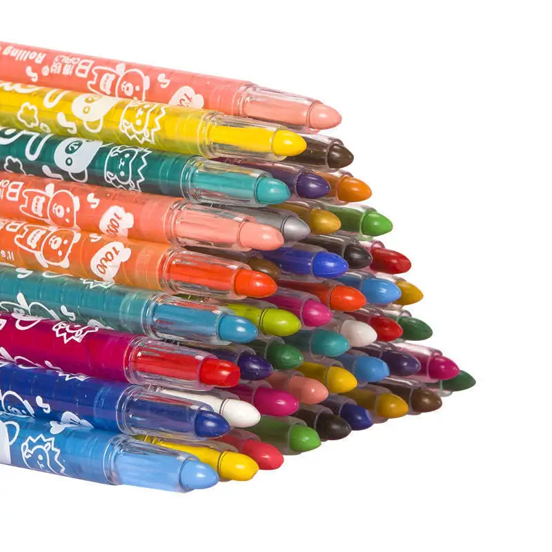 24/12 Pcs Rotate Color Crayola - Art Craft For Toddlers 评论和价格